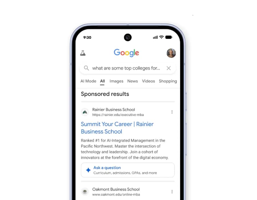 Google 搜尋 AI Mode 加入更多廣告：買手機前要識分 AI 建議同贊助內容
