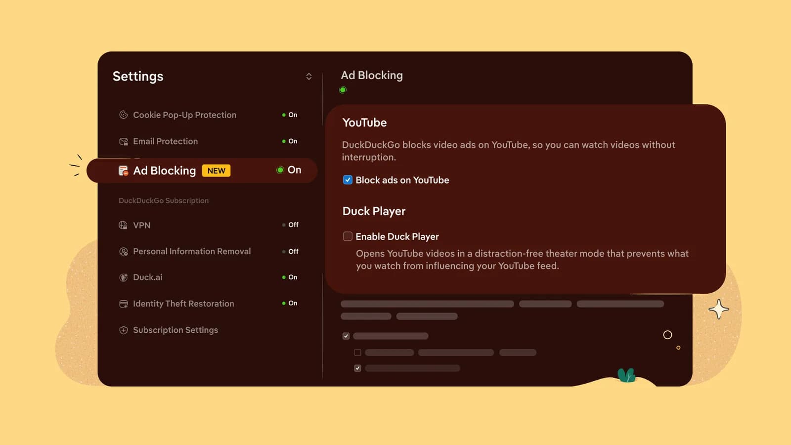 DuckDuckGo browser 內置擋 YouTube 廣告，實用但限制要知