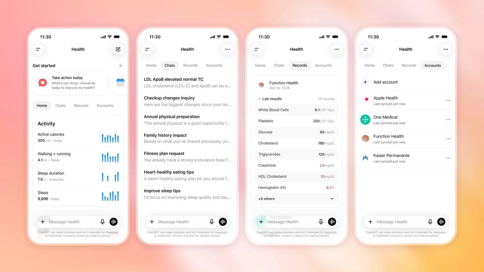ChatGPT Health 美國正式擴推：醫療紀錄交畀 AI 前要睇清四件事