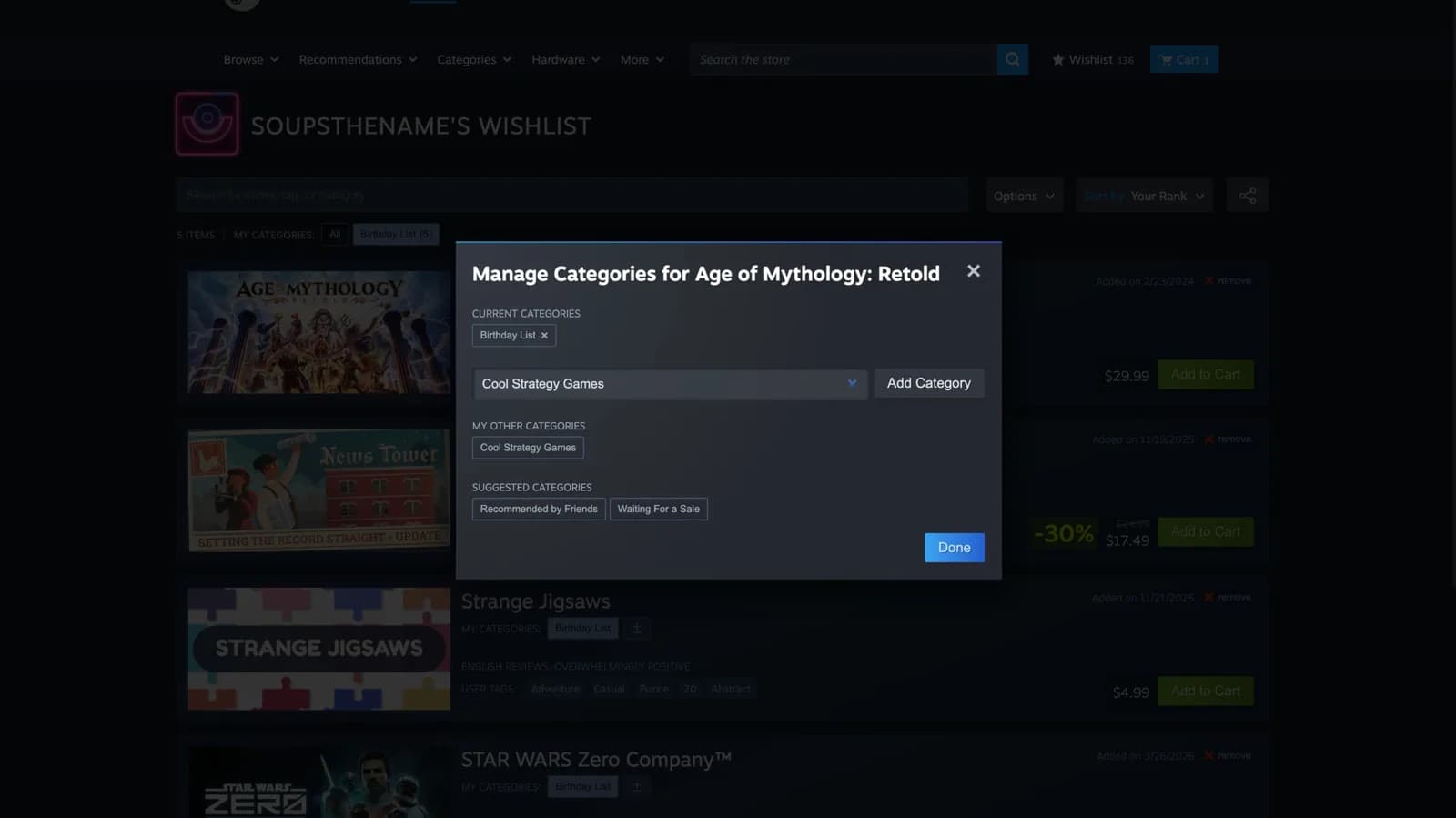 Steam 送 game 唔使開帳戶：電郵送禮、wishlist 分類同跨區限制一次睇