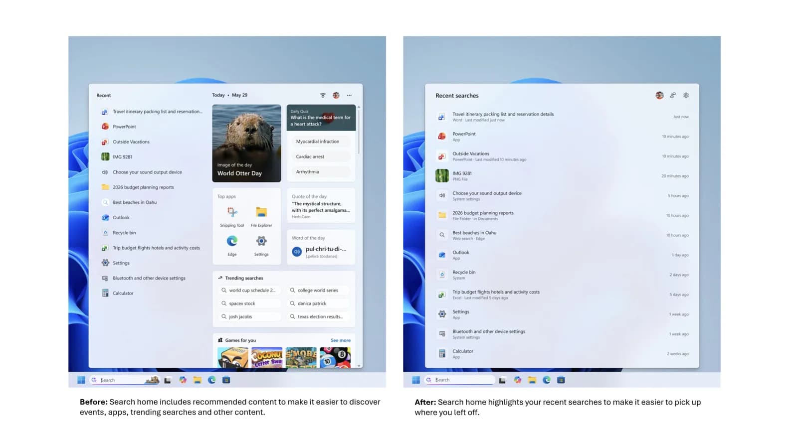 Windows 11 搜尋終於畀你熄 Bing／Store 建議，正式版仲未有期