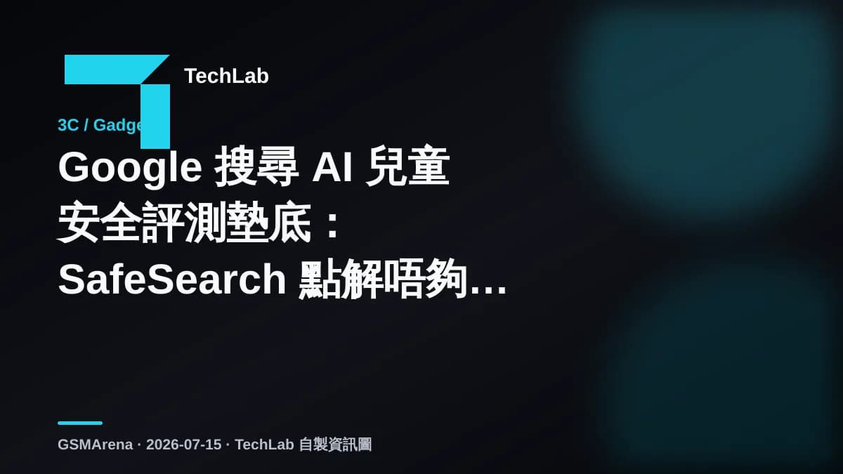 Google 搜尋 AI 兒童安全評測墊底：SafeSearch 點解唔夠用