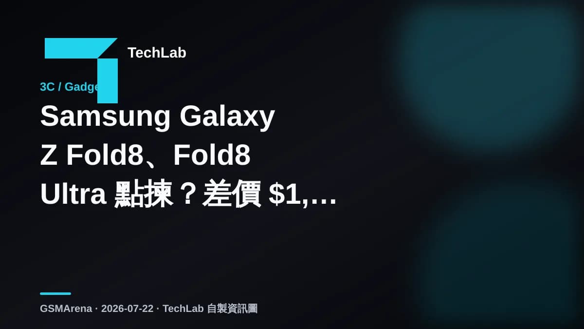 Samsung Galaxy Z Fold8、Fold8 Ultra 點揀？差價 $1,600，取向差得遠