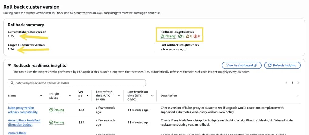 Amazon EKS 升級終於有 7 日後悔期：控制平面退得，節點未必跟