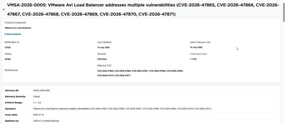 Avi Load Balancer 爆 7 個漏洞：最嚴重可免登入闖入控制層