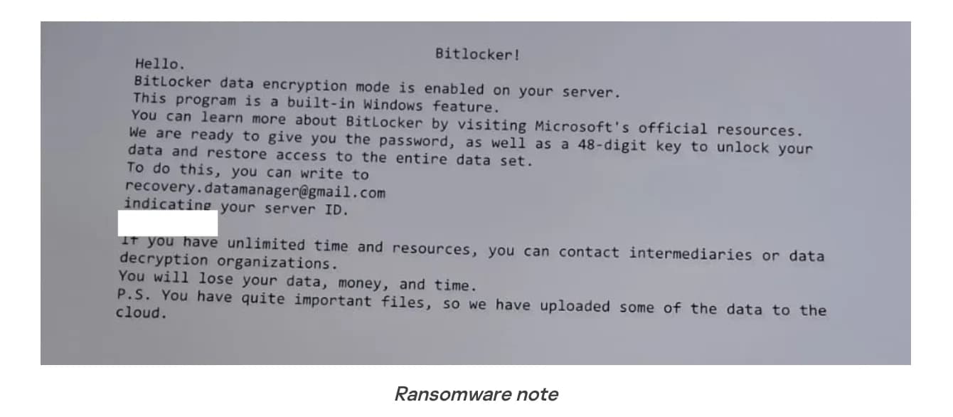 黑客借 BitLocker 鎖公司硬碟兼遙控打印機，IT 防線要由入口補起