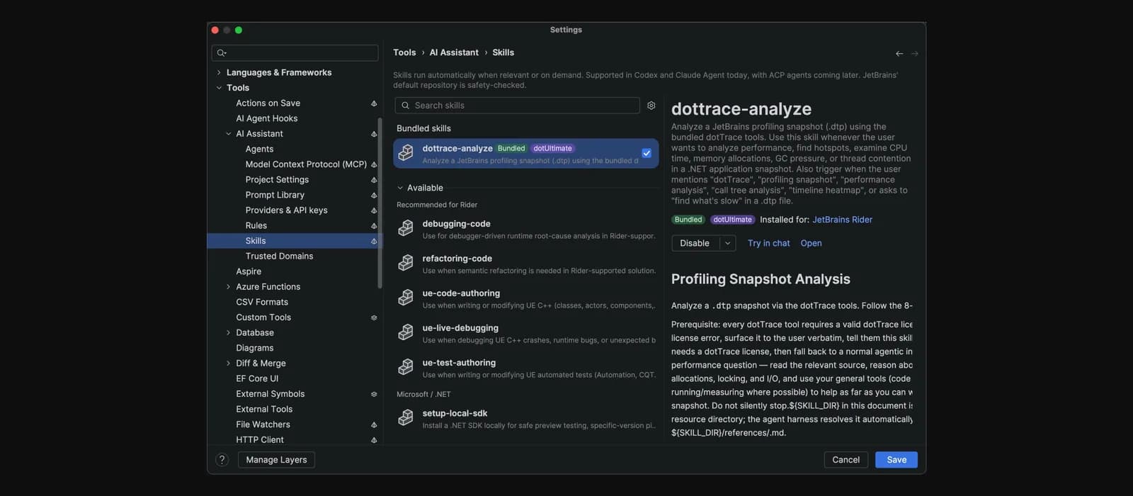 Rider 2026.2 畀 AI 直接問 IDE：寫測試、查 CPU 瓶頸少靠估
