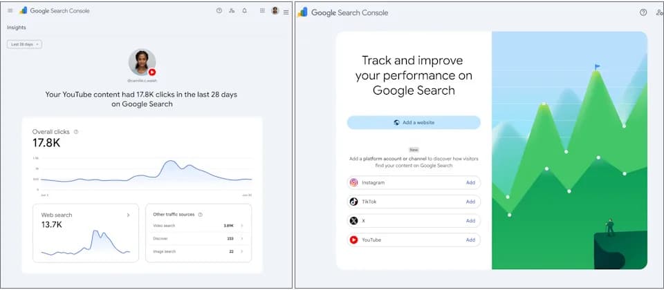 Search Console 可睇 IG/TikTok 流量：Google 正拉近搜尋同社交內容