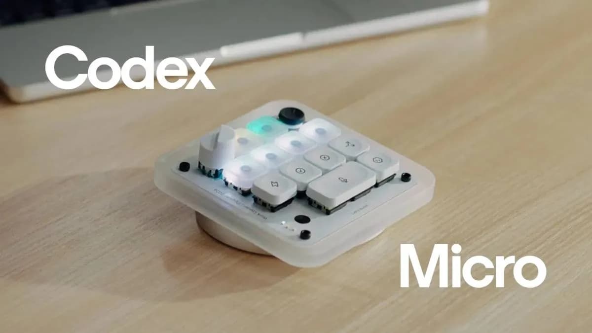 Codex Micro 用 RGB 睇實多個 coding agents，US$230 買實體控制值唔值？