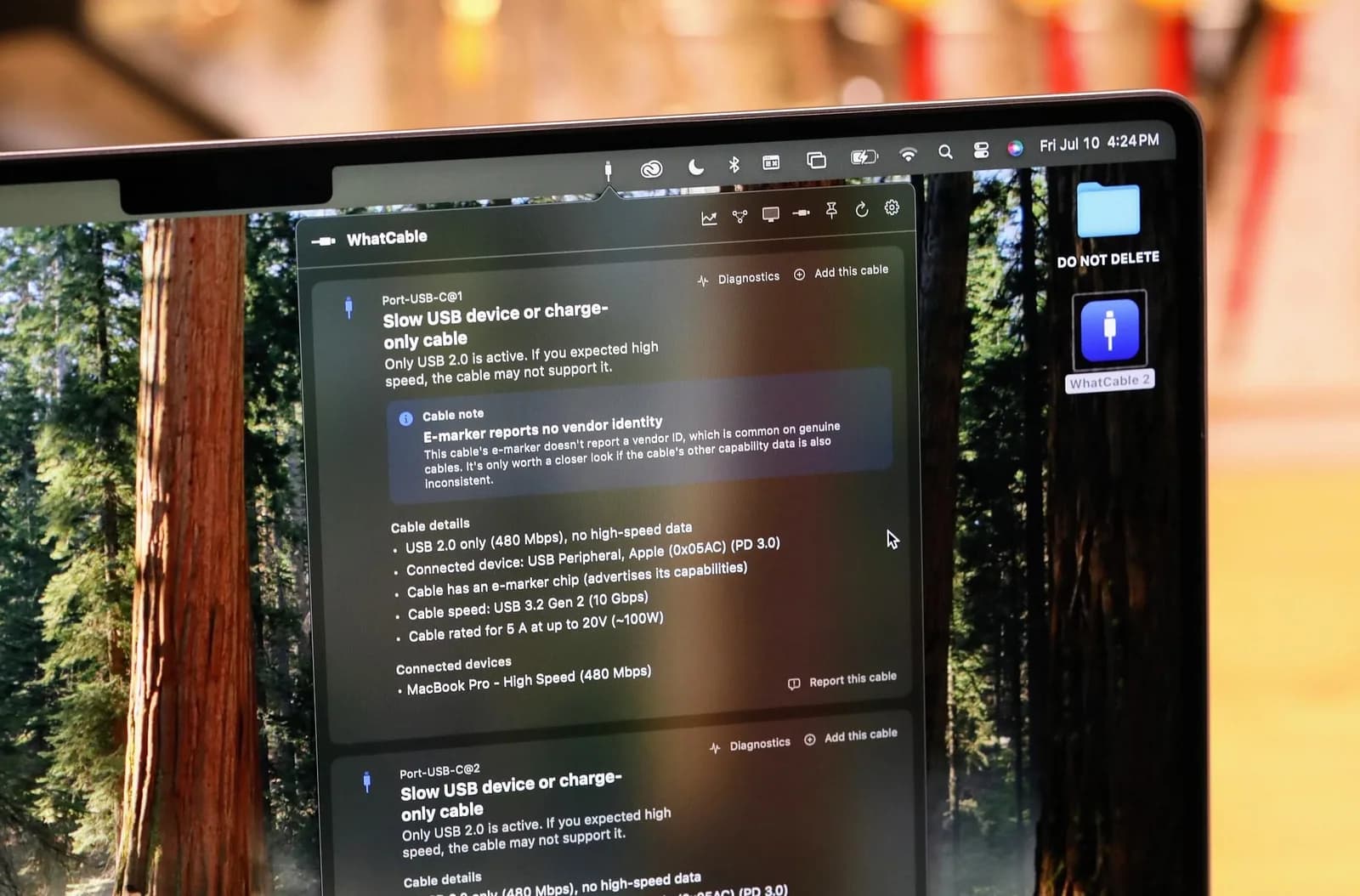WhatCable 免費幫 Mac 分辨 USB-C 線：充電、速度同顯示點樣睇