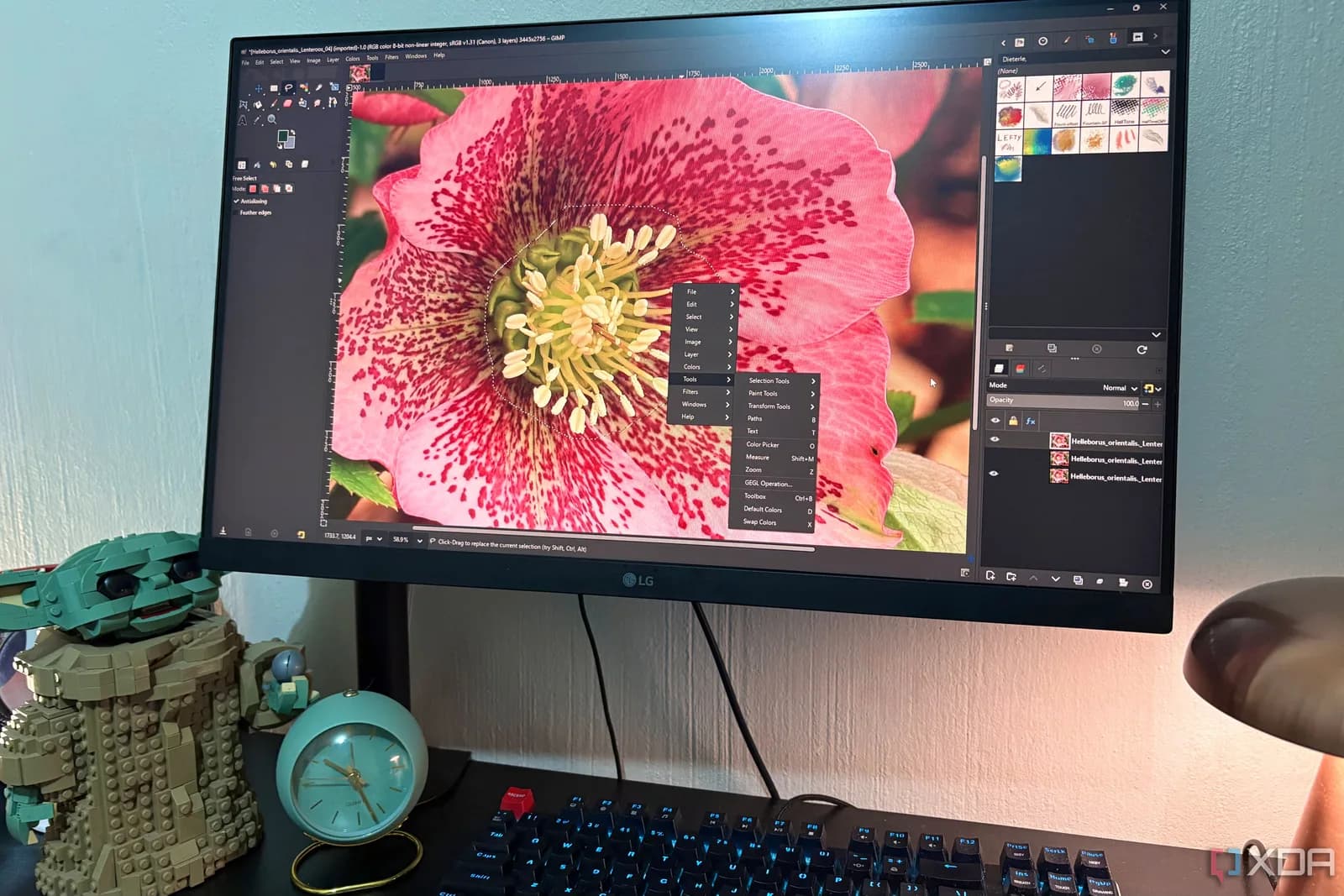 GIMP 3.2.4 補好可編輯圖層保護：Rasterize 點用先唔會整爛稿