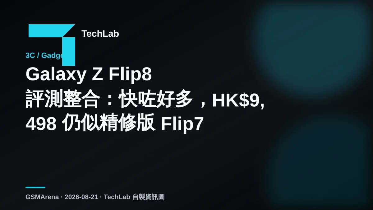 Galaxy Z Flip8 評測整合：快咗好多，HK$9,498 仍似精修版 Flip7