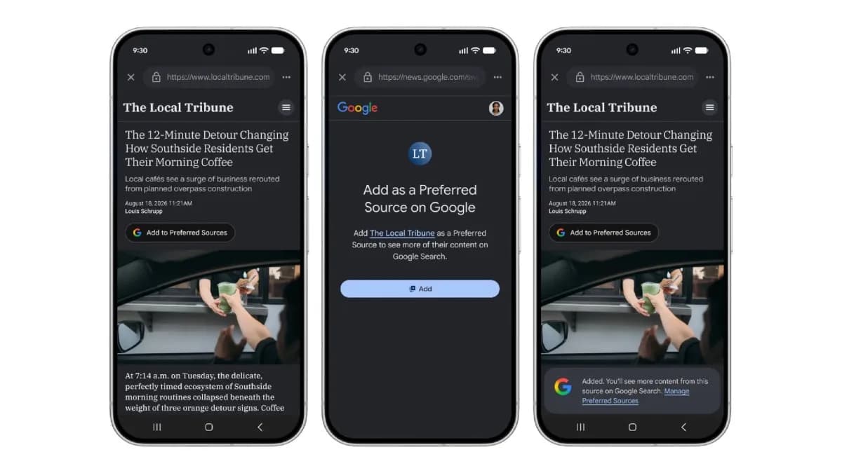 Google Preferred Sources 點樣設定？Top Stories 同 AI 搜尋會有咩改變