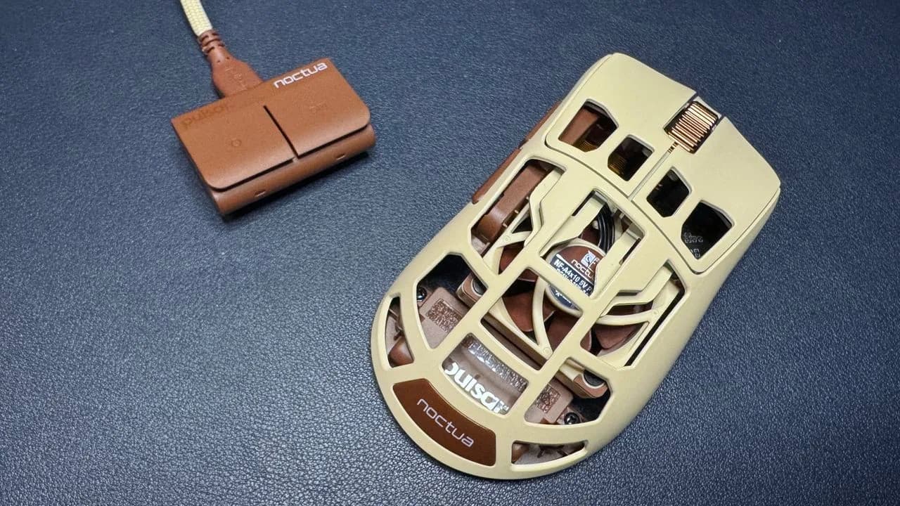 Pulsar 把 Noctua 風扇塞入滑鼠：手汗救星要用 27g 換