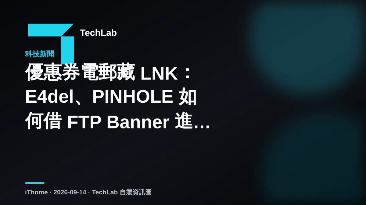 優惠券電郵藏 LNK：E4del、PINHOLE 如何借 FTP Banner 進入 Windows
