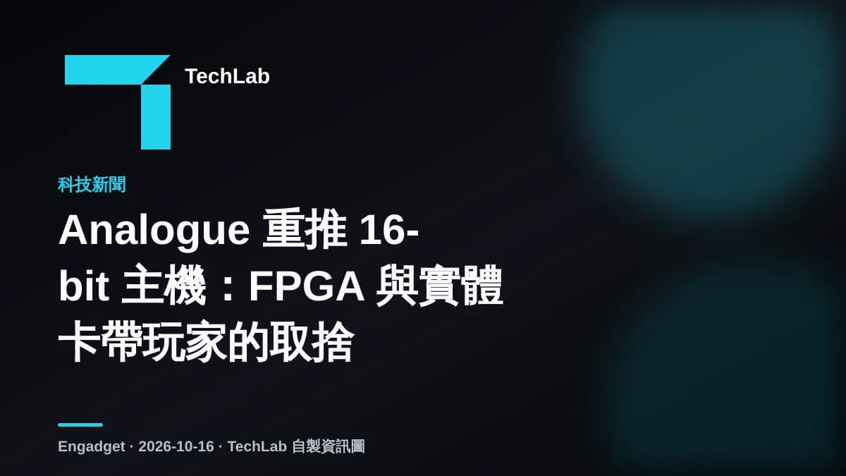 Analogue 重推 16-bit 主機：FPGA 與實體卡帶玩家的取捨