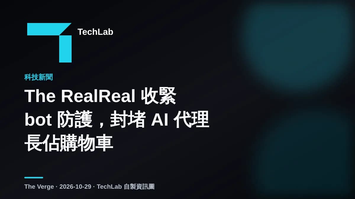 The RealReal 收緊 bot 防護，封堵 AI 代理長佔購物車