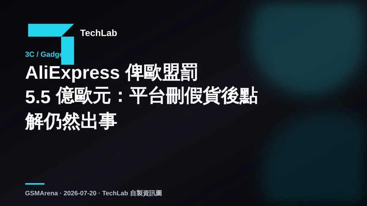 AliExpress 俾歐盟罰 5.5 億歐元:平台刪假貨後點解仍然出事