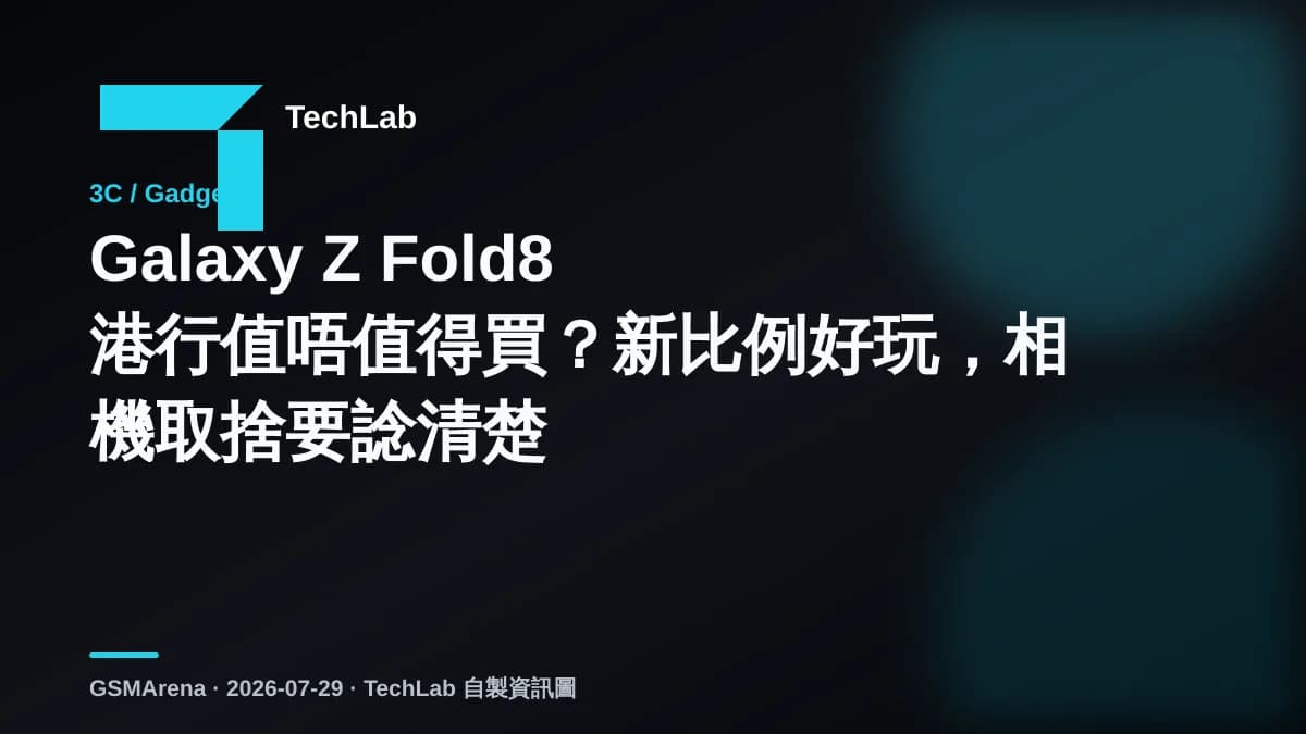 Galaxy Z Fold8 港行值唔值得買?新比例好玩,相機取捨要諗清楚