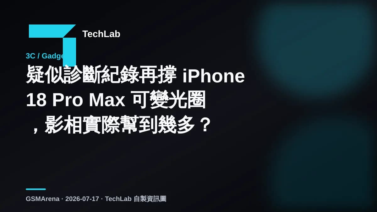 疑似診斷紀錄再撐 iPhone 18 Pro Max 可變光圈,影相實際幫到幾多?