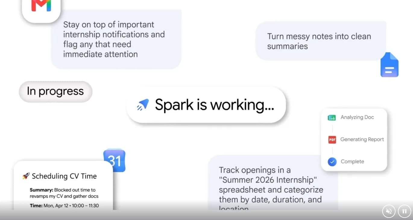 Gemini Spark 台灣開放:AI 喺你瞓覺時照樣處理電郵同日程