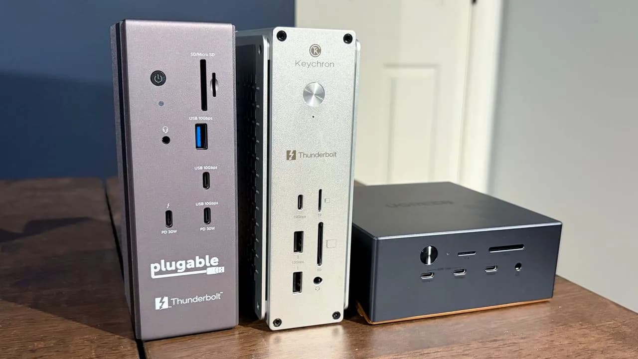 三款 US$400 樓下 Thunderbolt 5 dock 點揀:雙 HDMI 定內置 SSD?
