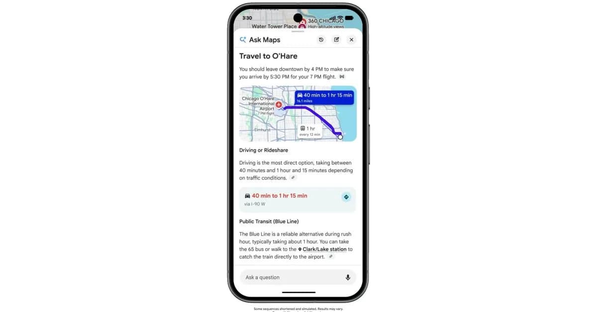 Google Maps 變 AI 行程助手:Ask Maps 會讀 Gmail 預訂,香港支援待確認
