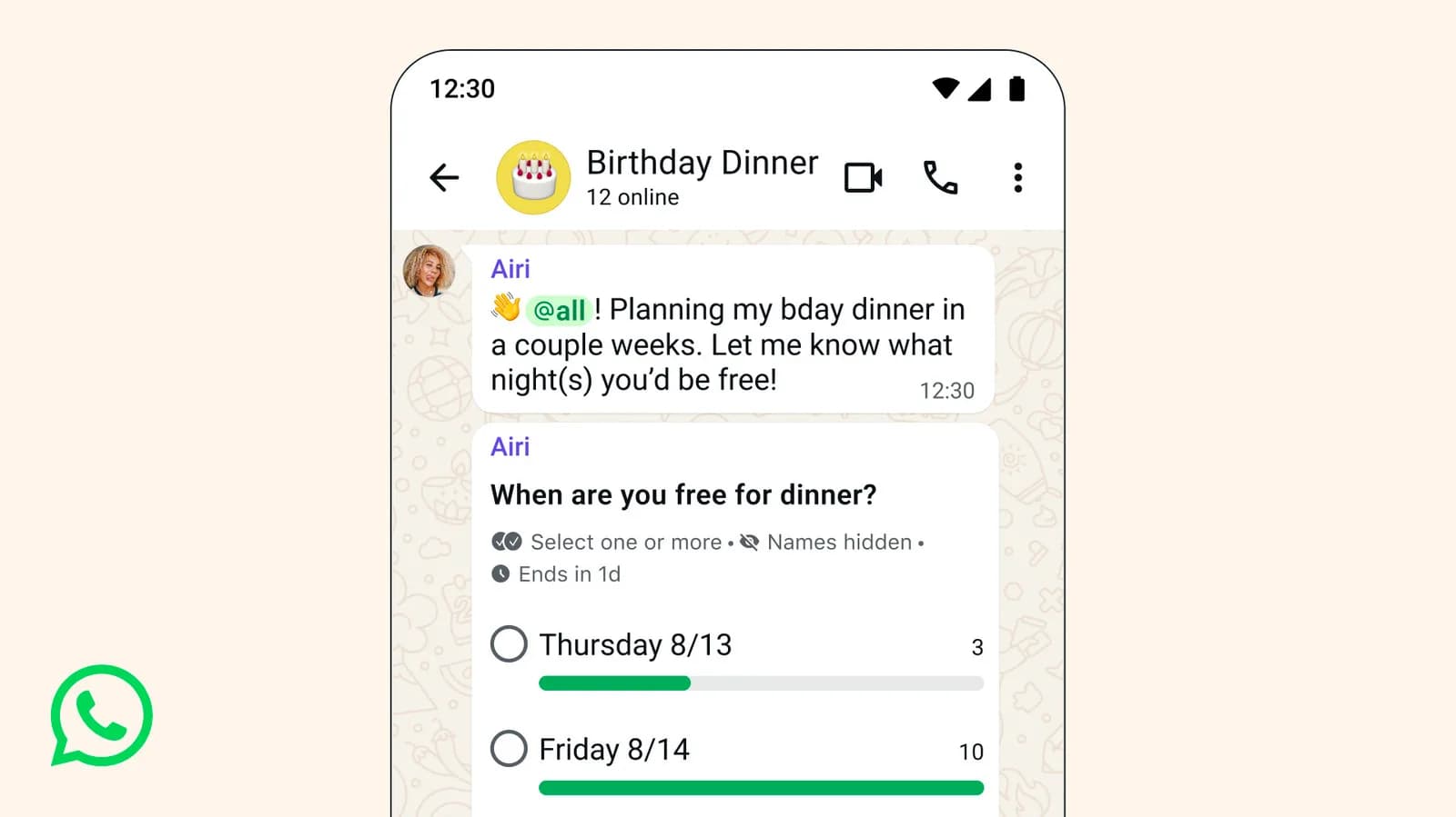 WhatsApp 加入 @all 全群標記:邊個用得、靜音後點樣擋通知