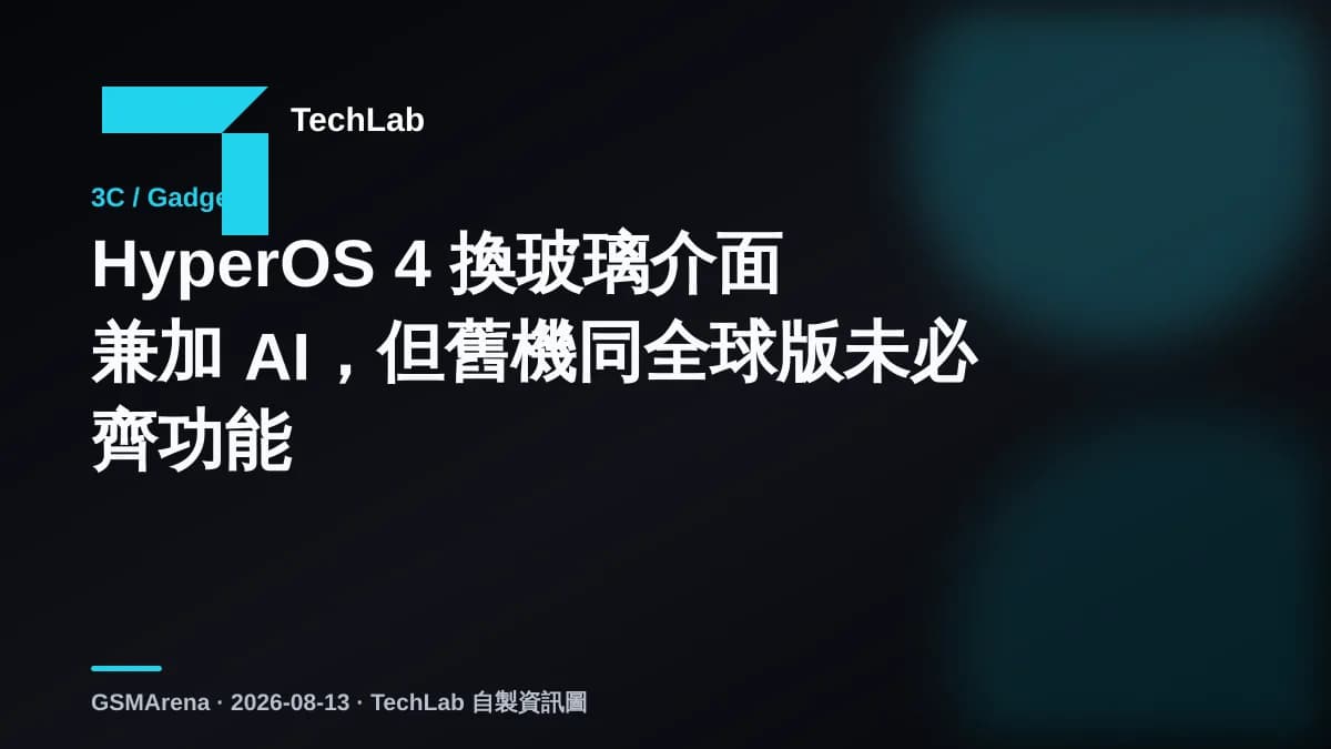 HyperOS 4 換玻璃介面兼加 AI,但舊機同全球版未必齊功能