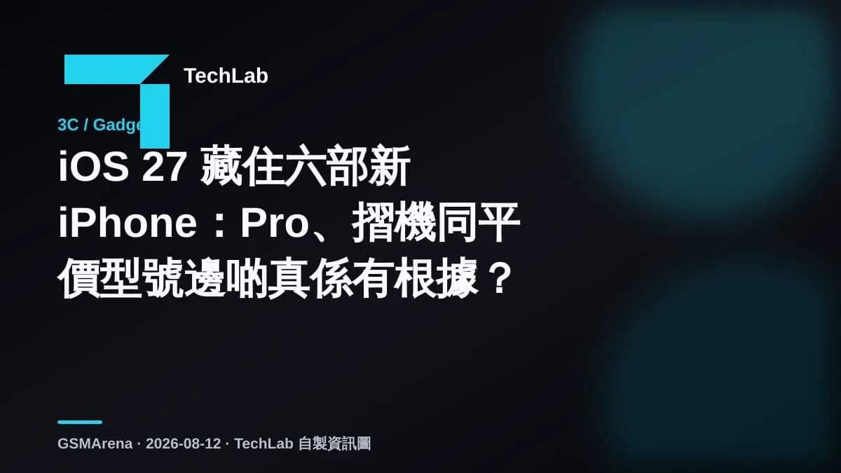 iOS 27 藏住六部新 iPhone:Pro、摺機同平價型號邊啲真係有根據?