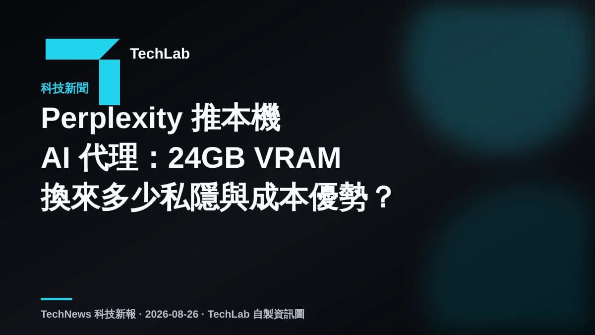 Perplexity 推本機 AI 代理:24GB VRAM 換來多少私隱與成本優勢?