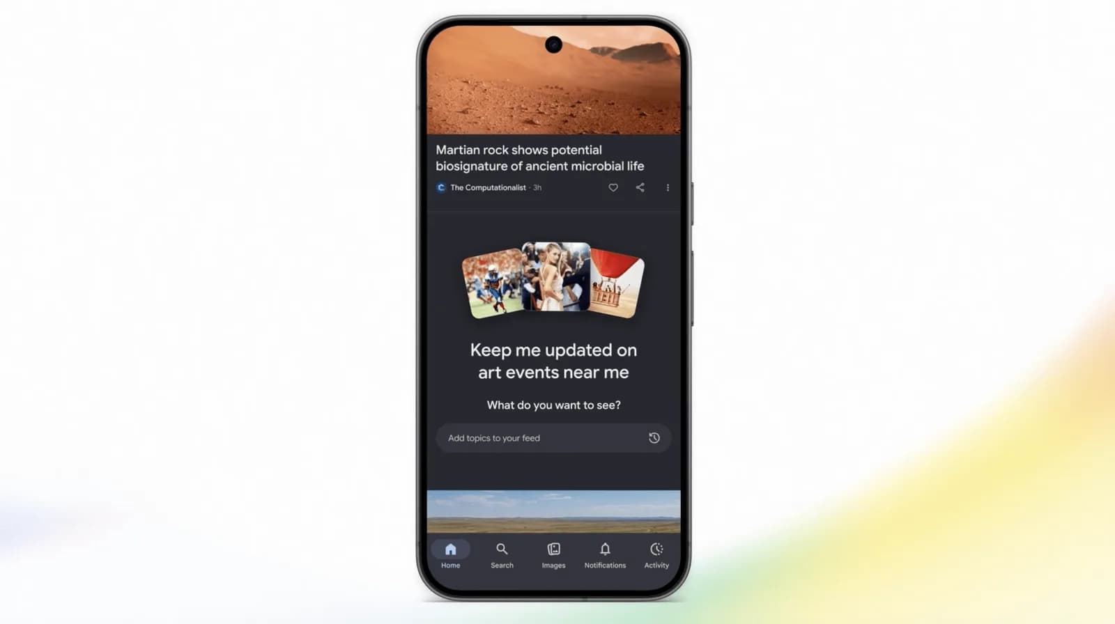 Google Discover 加 AI 對話調校:講句想睇咩,演算法就記低