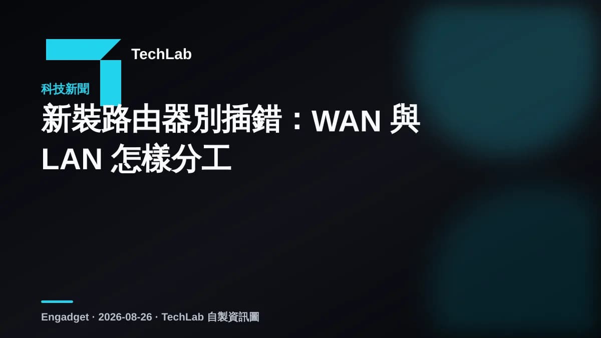 新裝路由器別插錯:WAN 與 LAN 怎樣分工