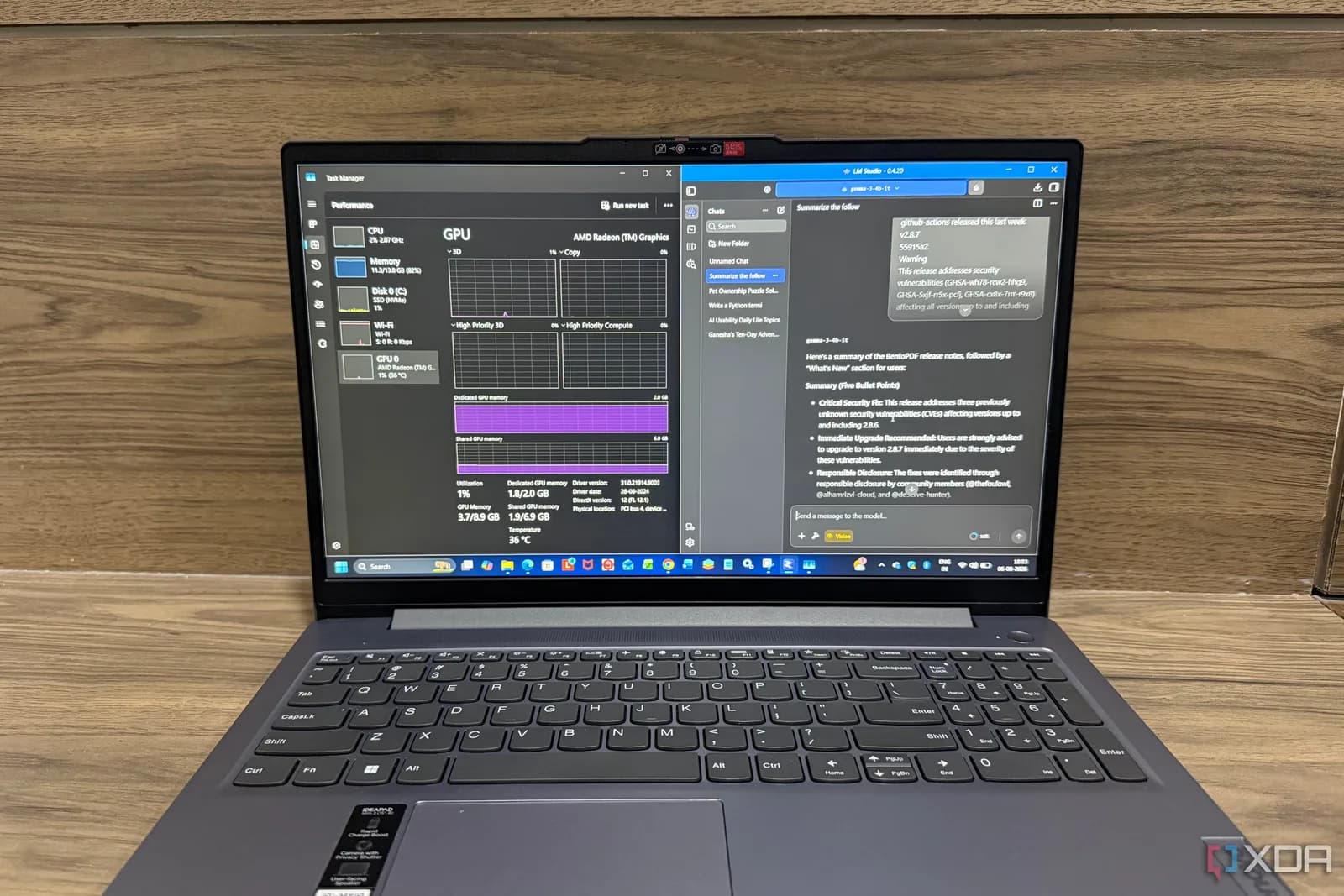 16GB RAM 輕薄 notebook 跑本機 LLM:四個模型做到咩、卡喺邊