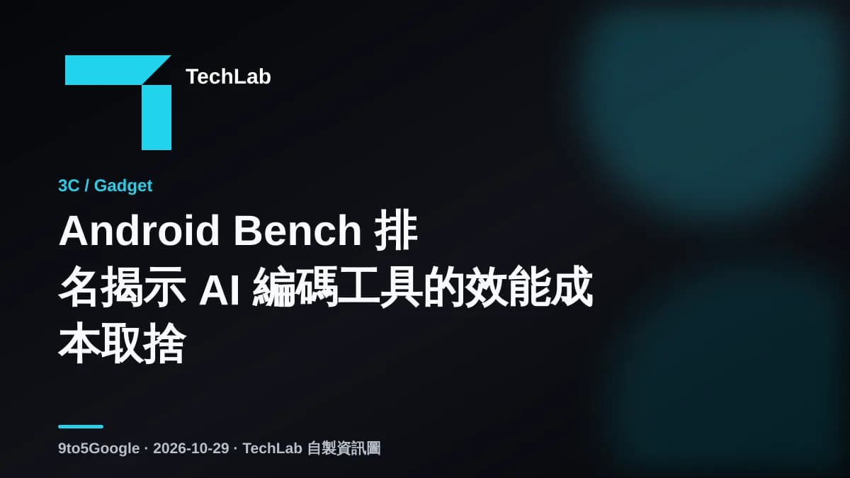 Android Bench 排名揭示 AI 編碼工具的效能成本取捨