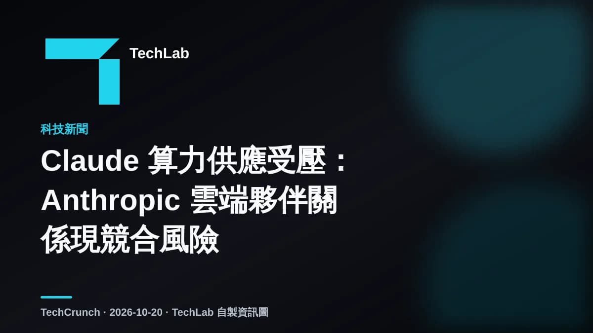 Claude 算力供應受壓:Anthropic 雲端夥伴關係現競合風險