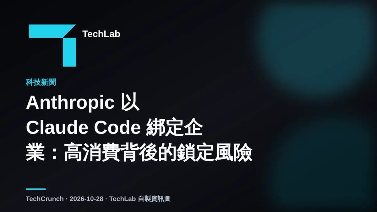 Anthropic 以 Claude Code 綁定企業:高消費背後的鎖定風險