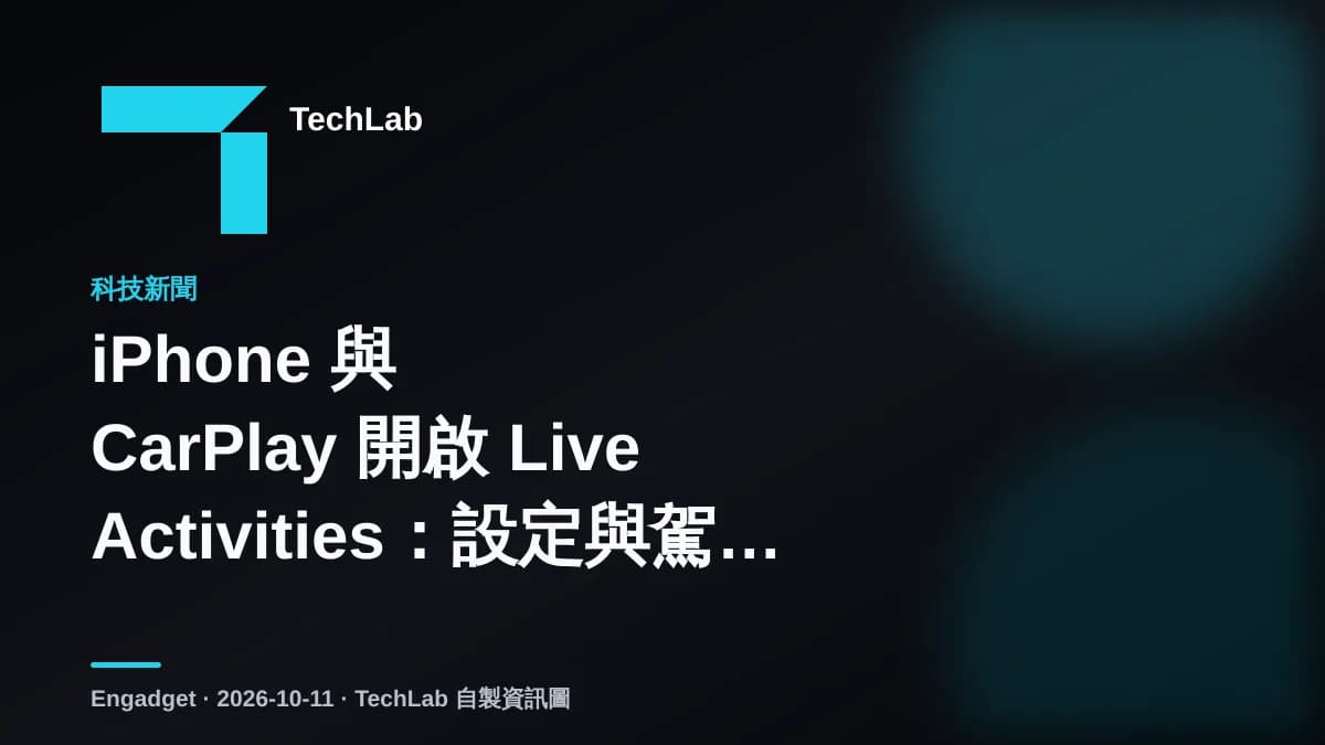 iPhone 與 CarPlay 開啟 Live Activities:設定與駕駛取捨