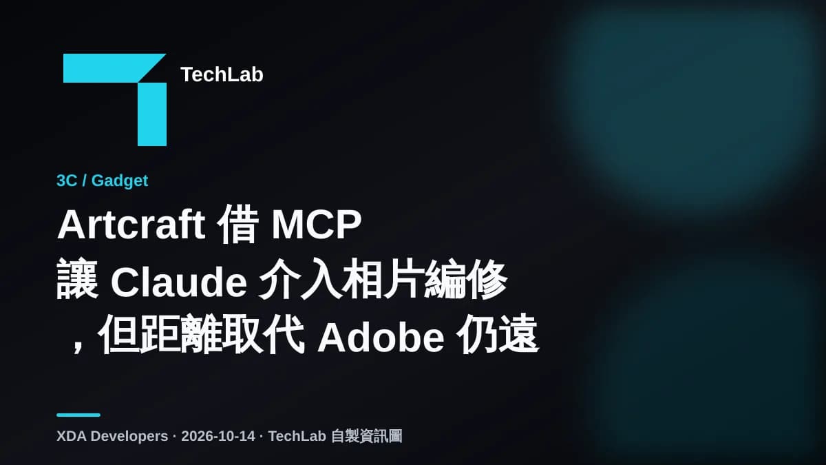 Artcraft 借 MCP 讓 Claude 介入相片編修,但距離取代 Adobe 仍遠