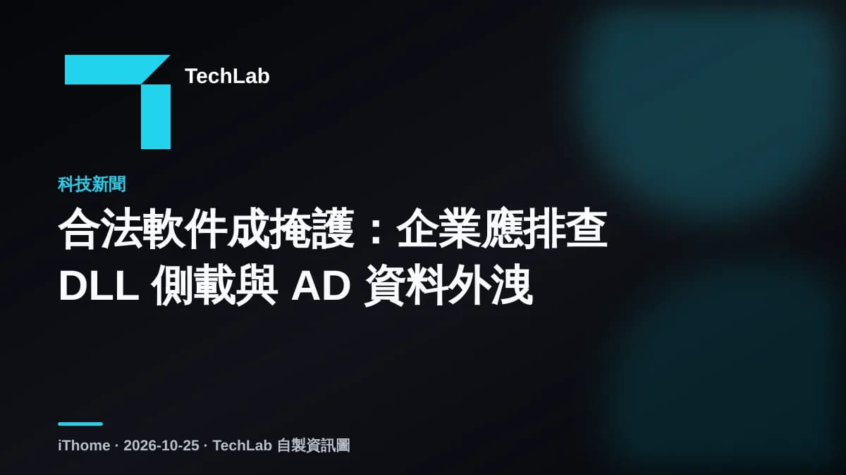 合法軟件成掩護:企業應排查 DLL 側載與 AD 資料外洩