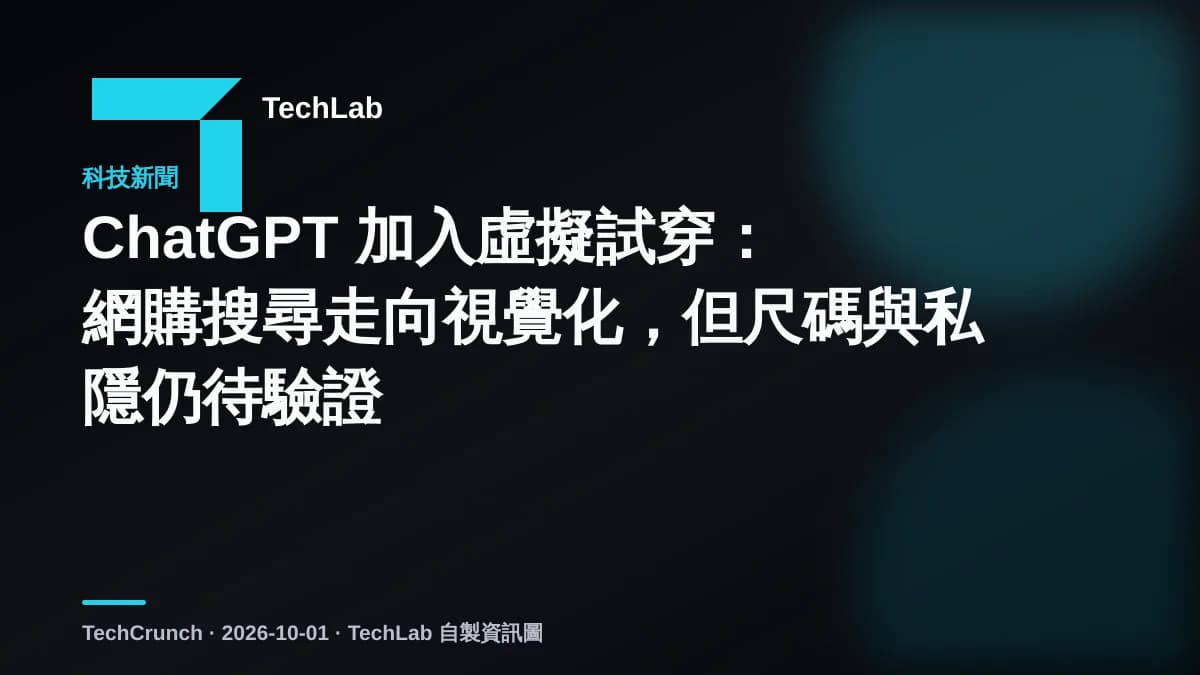 ChatGPT 加入虛擬試穿:網購搜尋走向視覺化,但尺碼與私隱仍待驗證