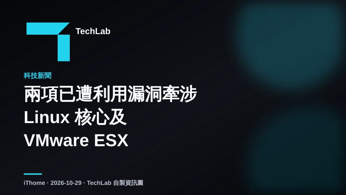 兩項已遭利用漏洞牽涉 Linux 核心及 VMware ESX