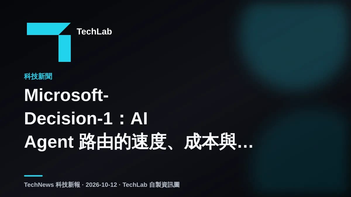 Microsoft-Decision-1:AI Agent 路由的速度、成本與風險取捨