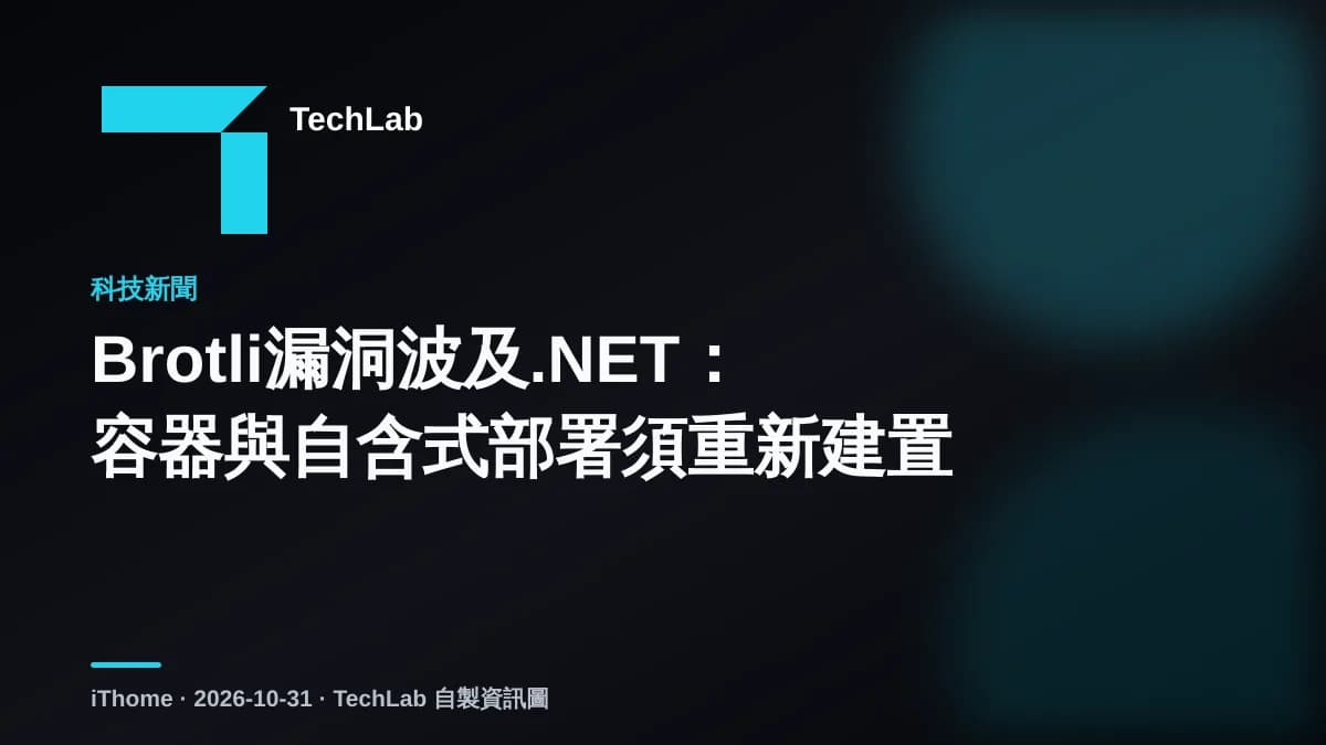 Brotli漏洞波及.NET:容器與自含式部署須重新建置