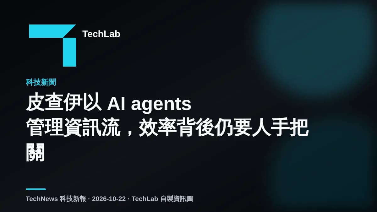 皮查伊以 AI agents 管理資訊流,效率背後仍要人手把關
