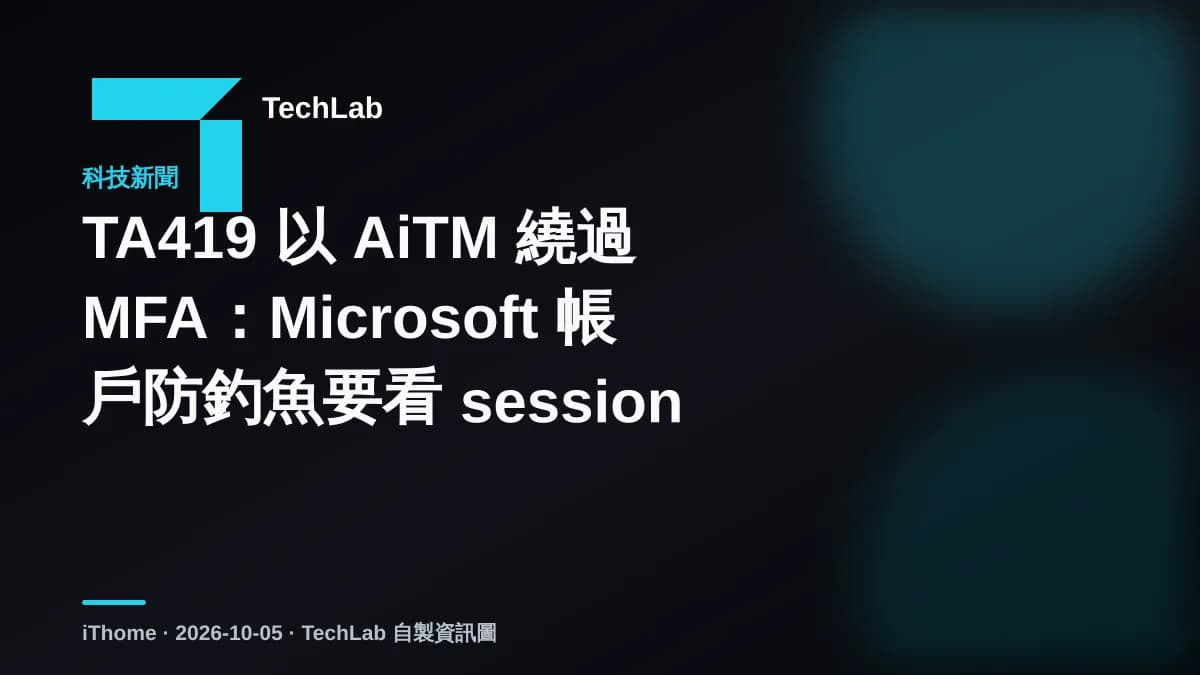 TA419 以 AiTM 繞過 MFA:Microsoft 帳戶防釣魚要看 session