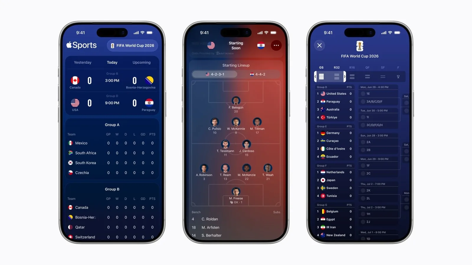 Apple Sports 香港可用：世界盃即時比分同陣容點幫到 iPhone 用家