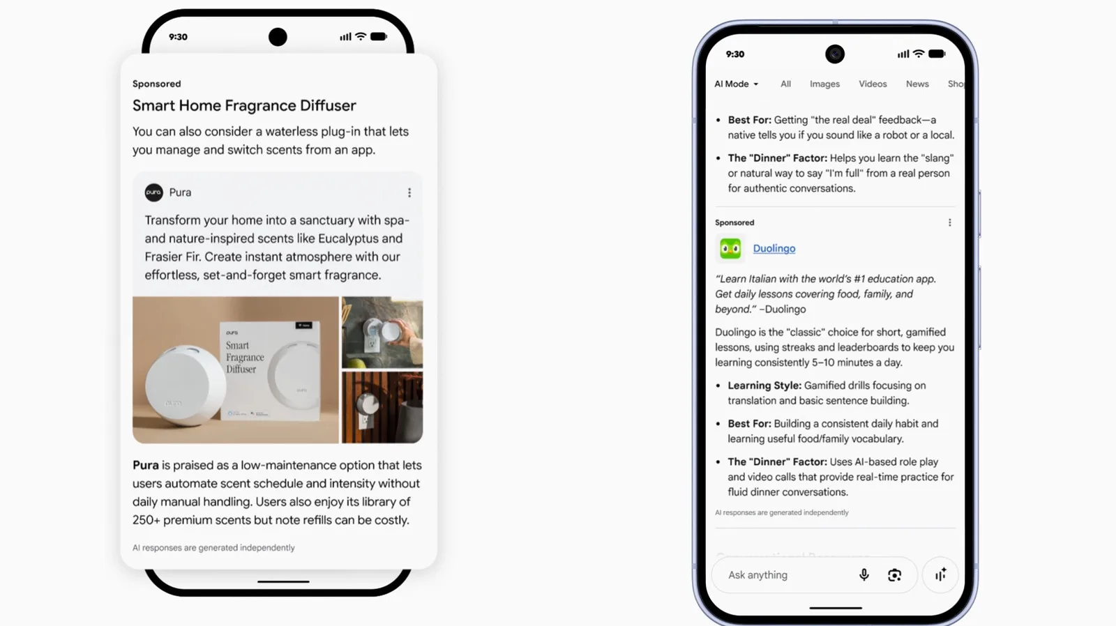 Google 將廣告推入 AI 搜尋答案：買手機電腦點分辨 Sponsored 推薦