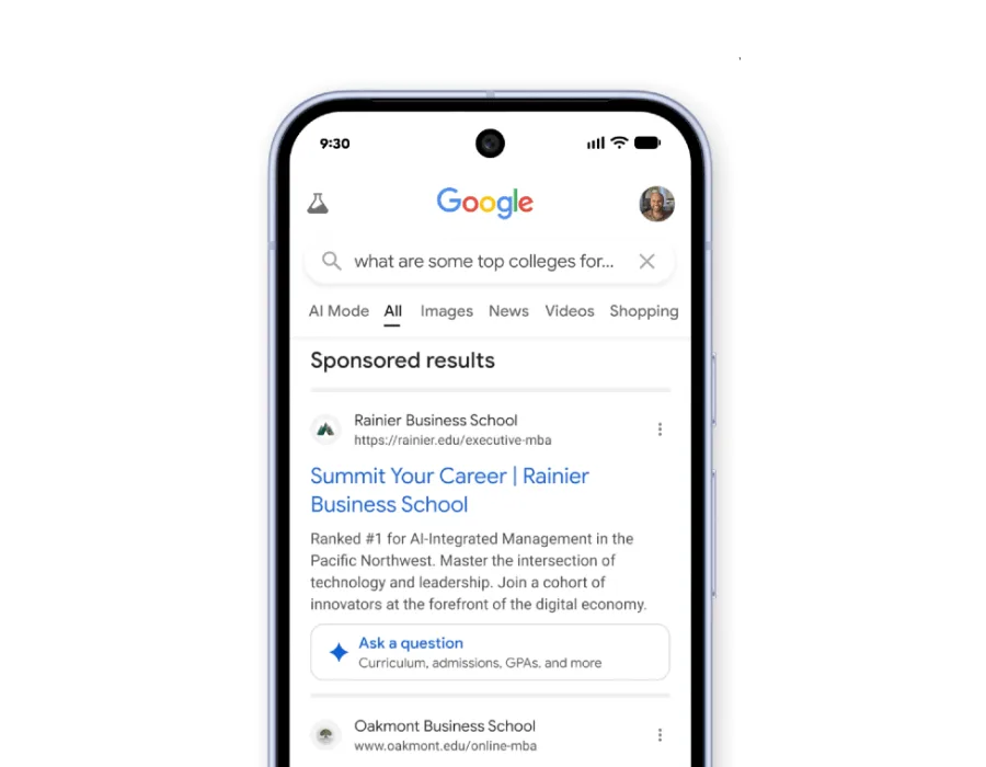 Google 搜尋 AI Mode 加入更多廣告：買手機前要識分 AI 建議同贊助內容