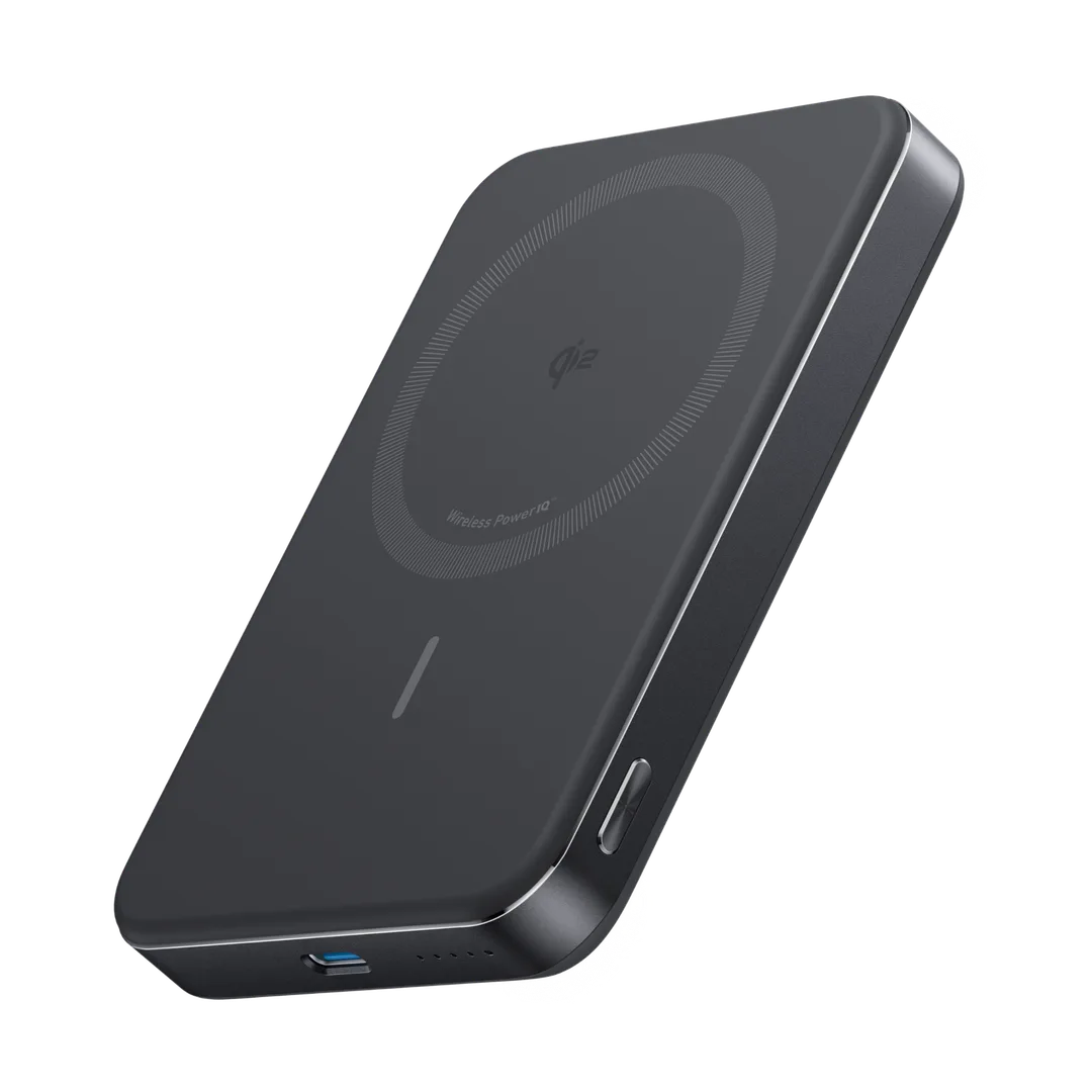 Anker 10,000mAh 磁吸 power bank 黑色產品圖